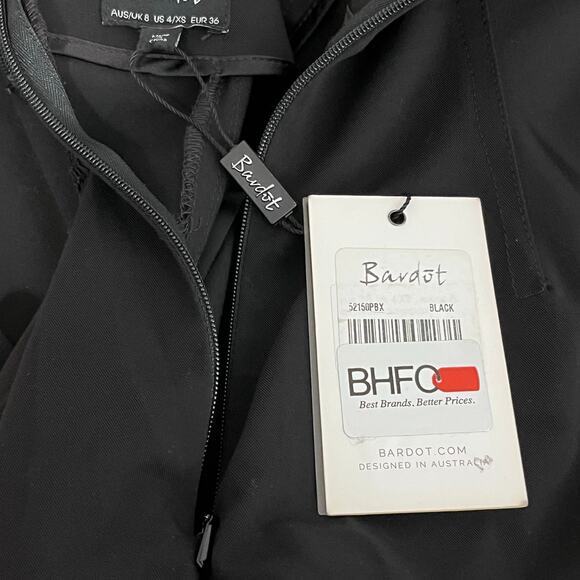 Bardot Jumpsuit Womens XXS Black Corset Wide Leg Sweetheart Lace Mesh Whimsigoth - Picture 7 of 9